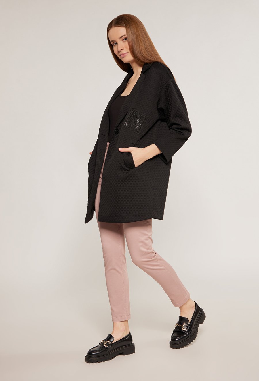 Pikowana marynarka oversize