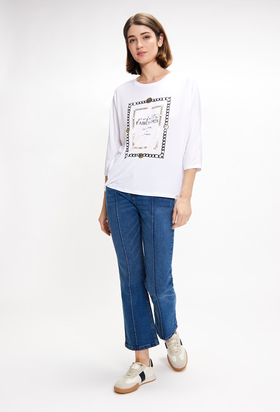 T-shirt damski z wzorem