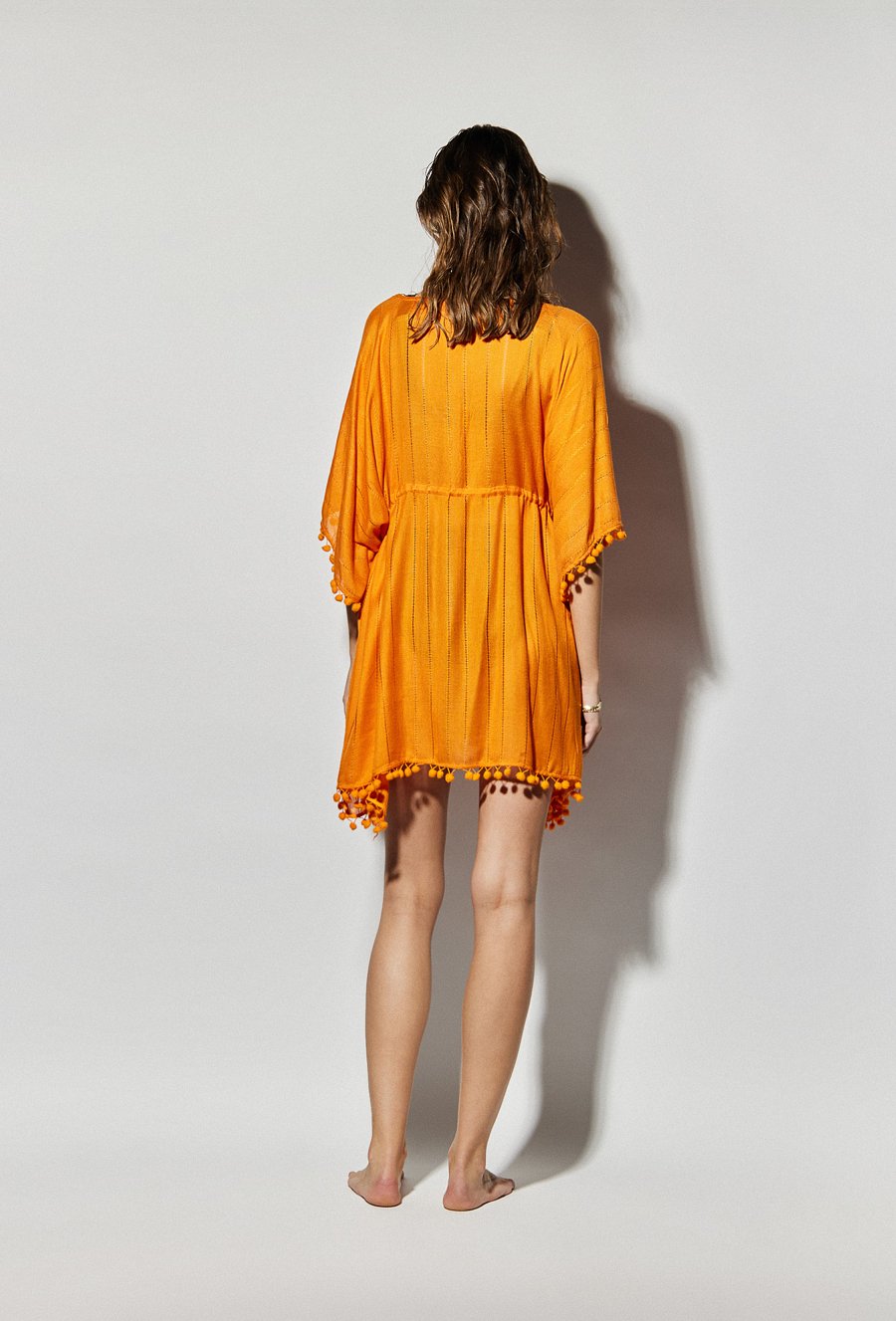 Pareo damskie ze zdobieniem