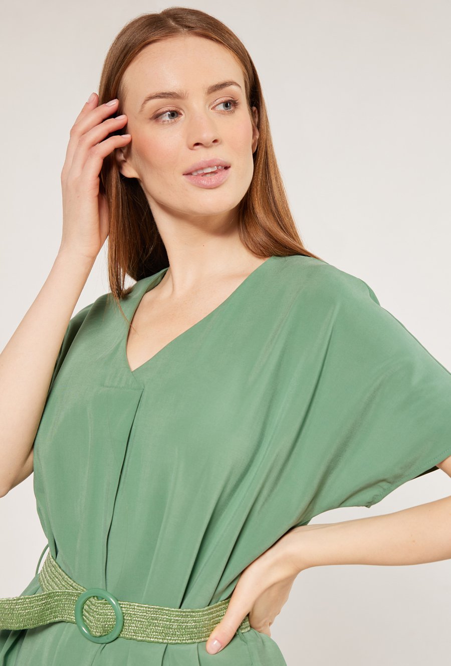 Sukienka damska z paskiem