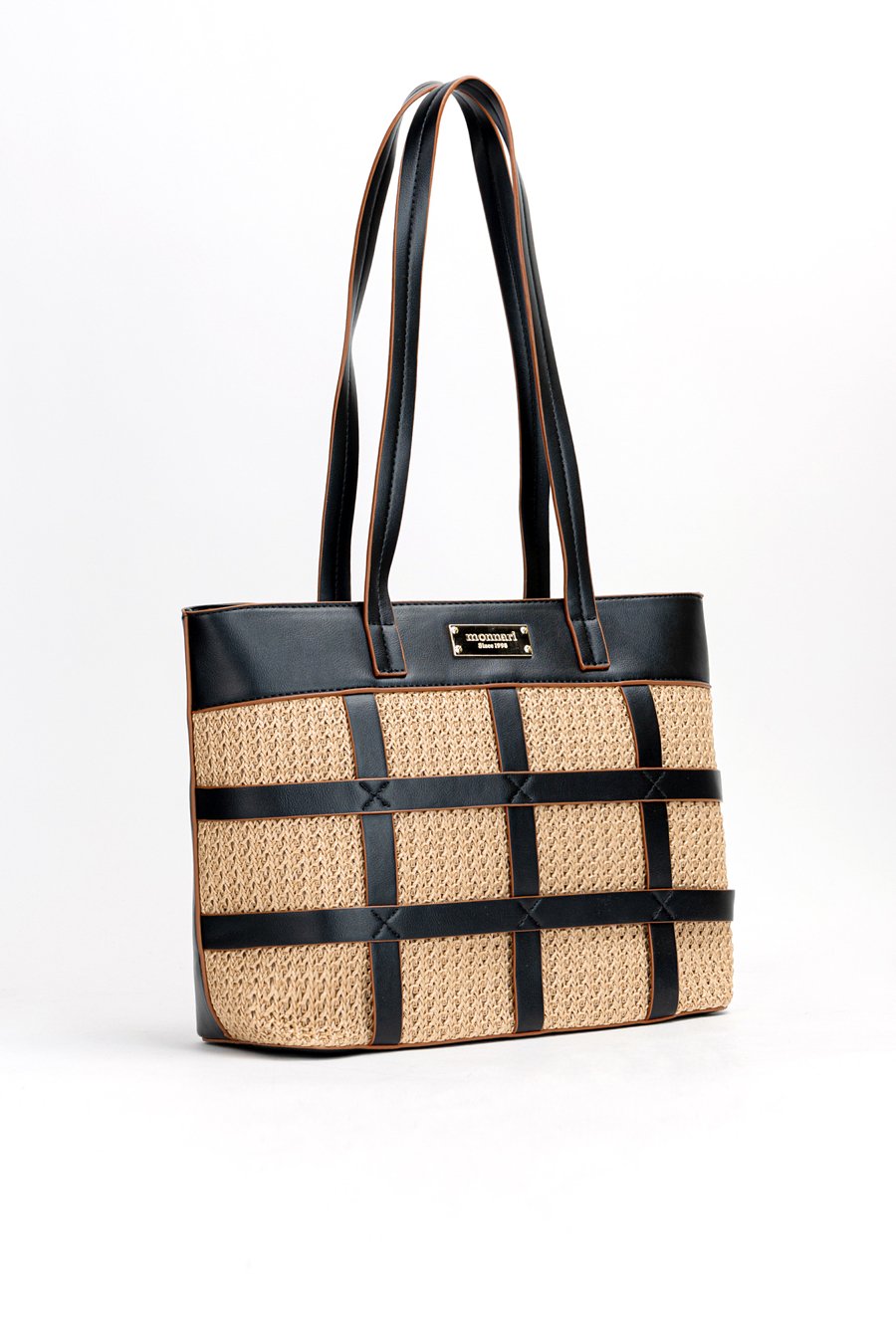 Koszyk damski ze słomianym frontem