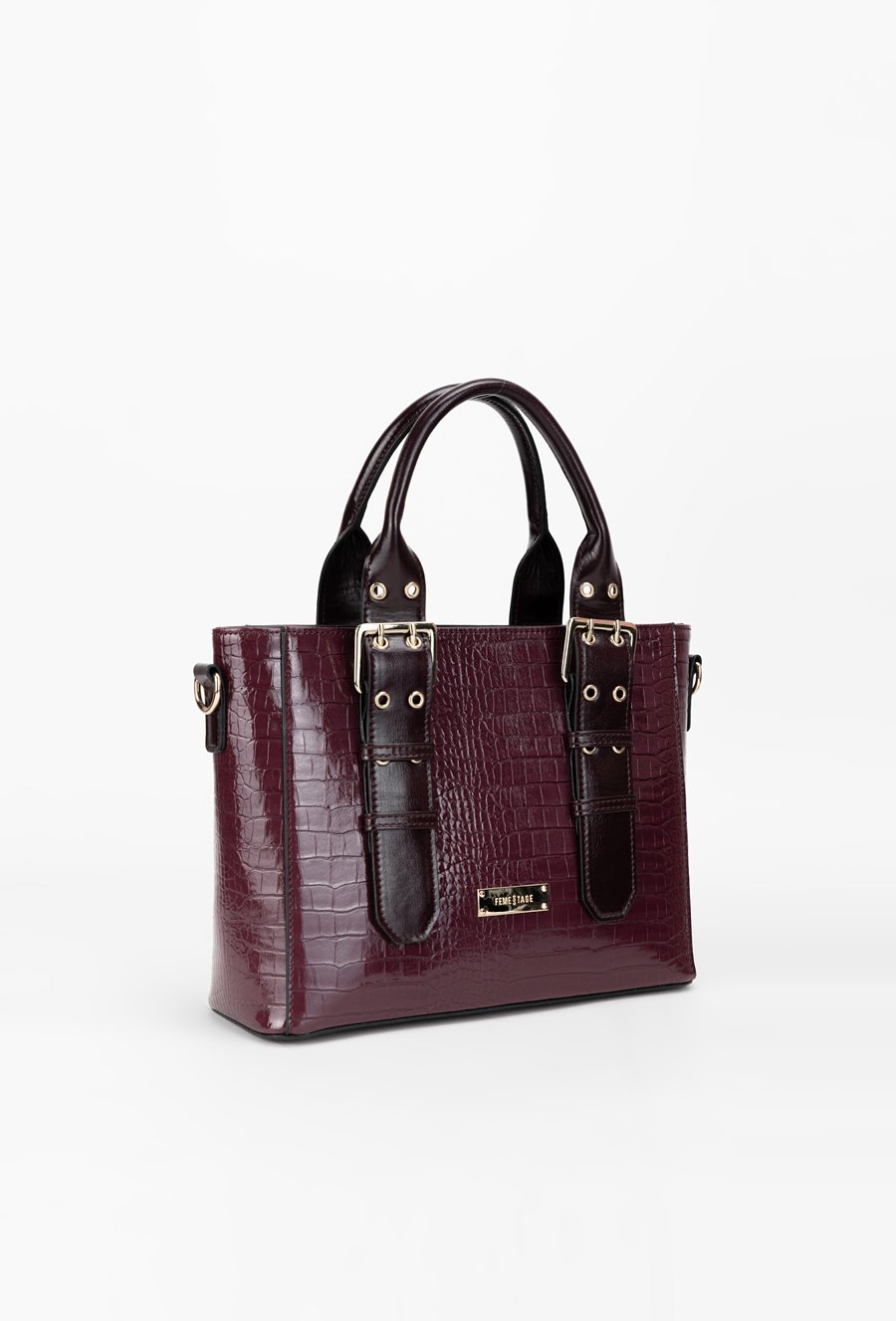 Lakierowana torba damska