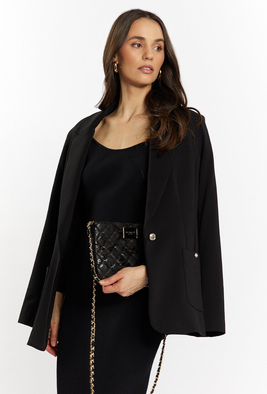 Elegancka torba damska z połyskiem