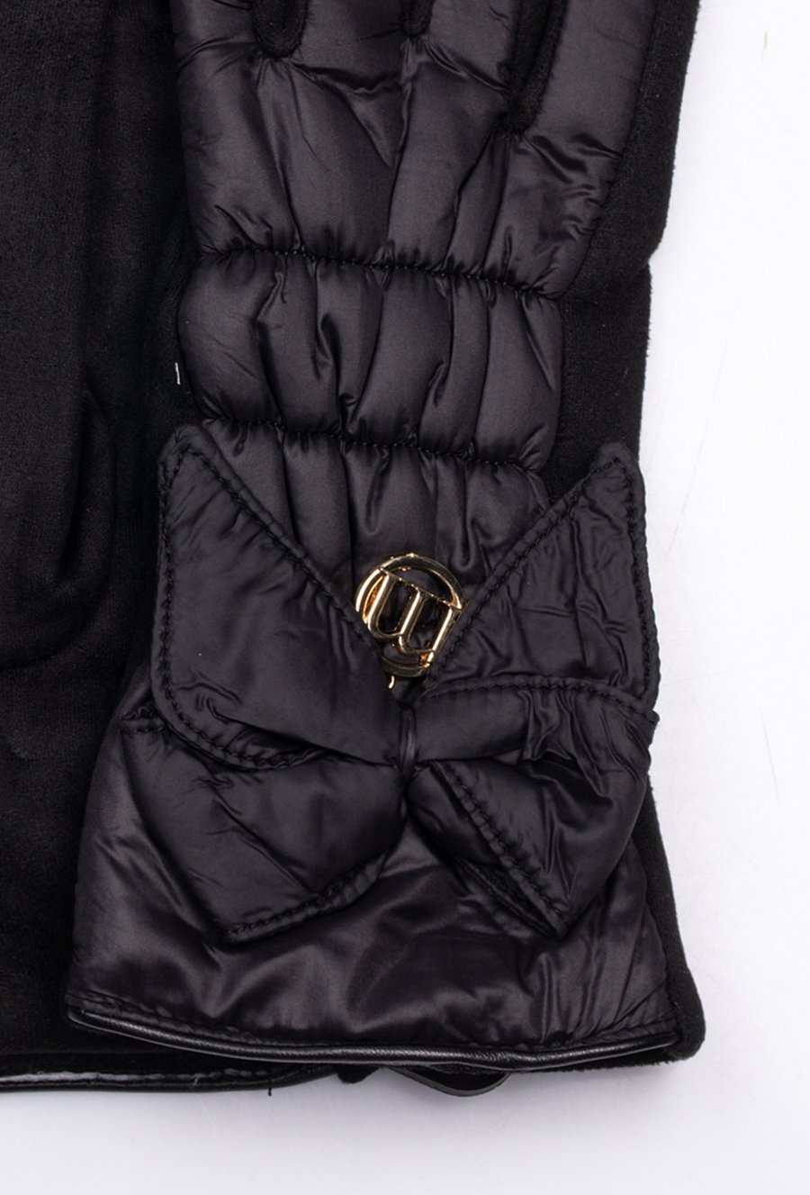 Rękawiczki damskie z kokardą