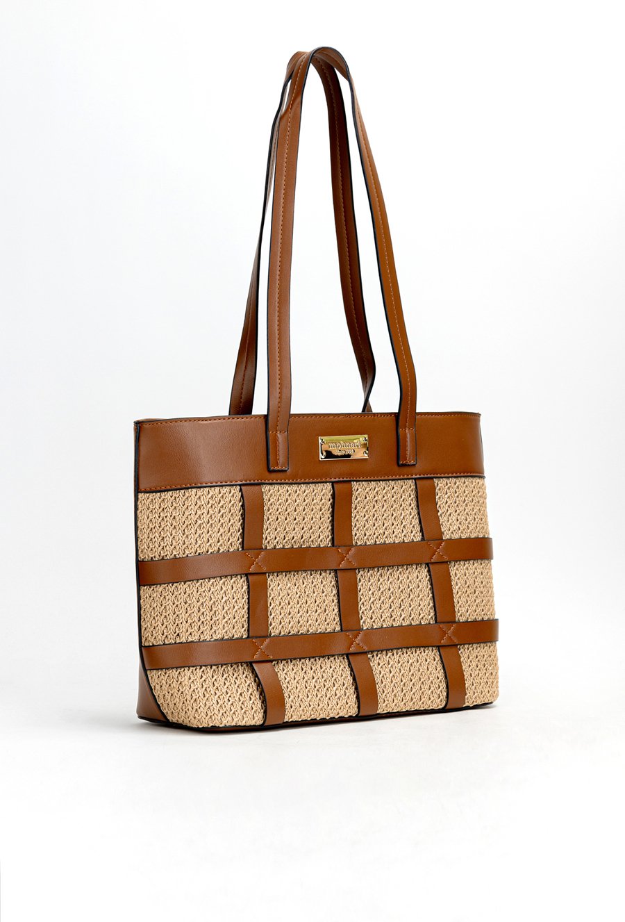 Koszyk damski ze słomianym frontem