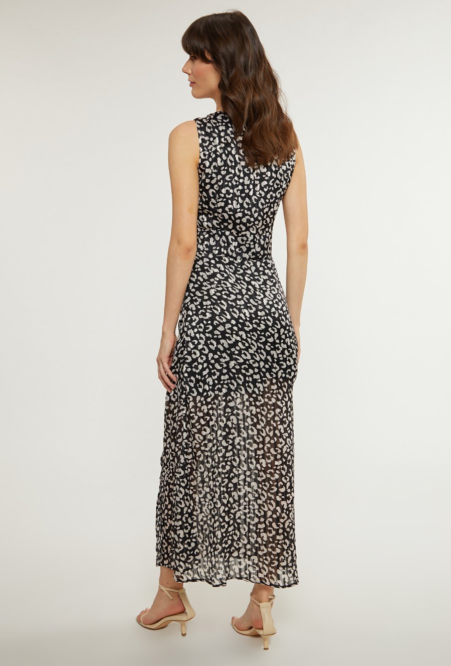 Wzorzysta sukienka maxi