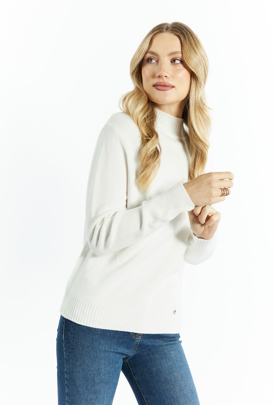 Sweter z miękkiej dzianiny