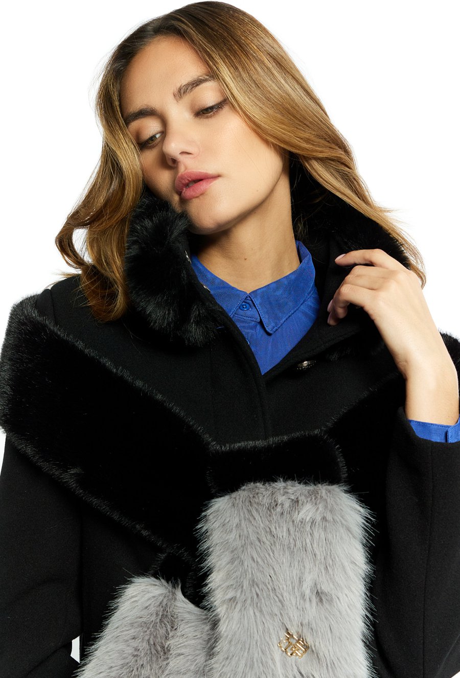 Szalik damski z imitacji futerka