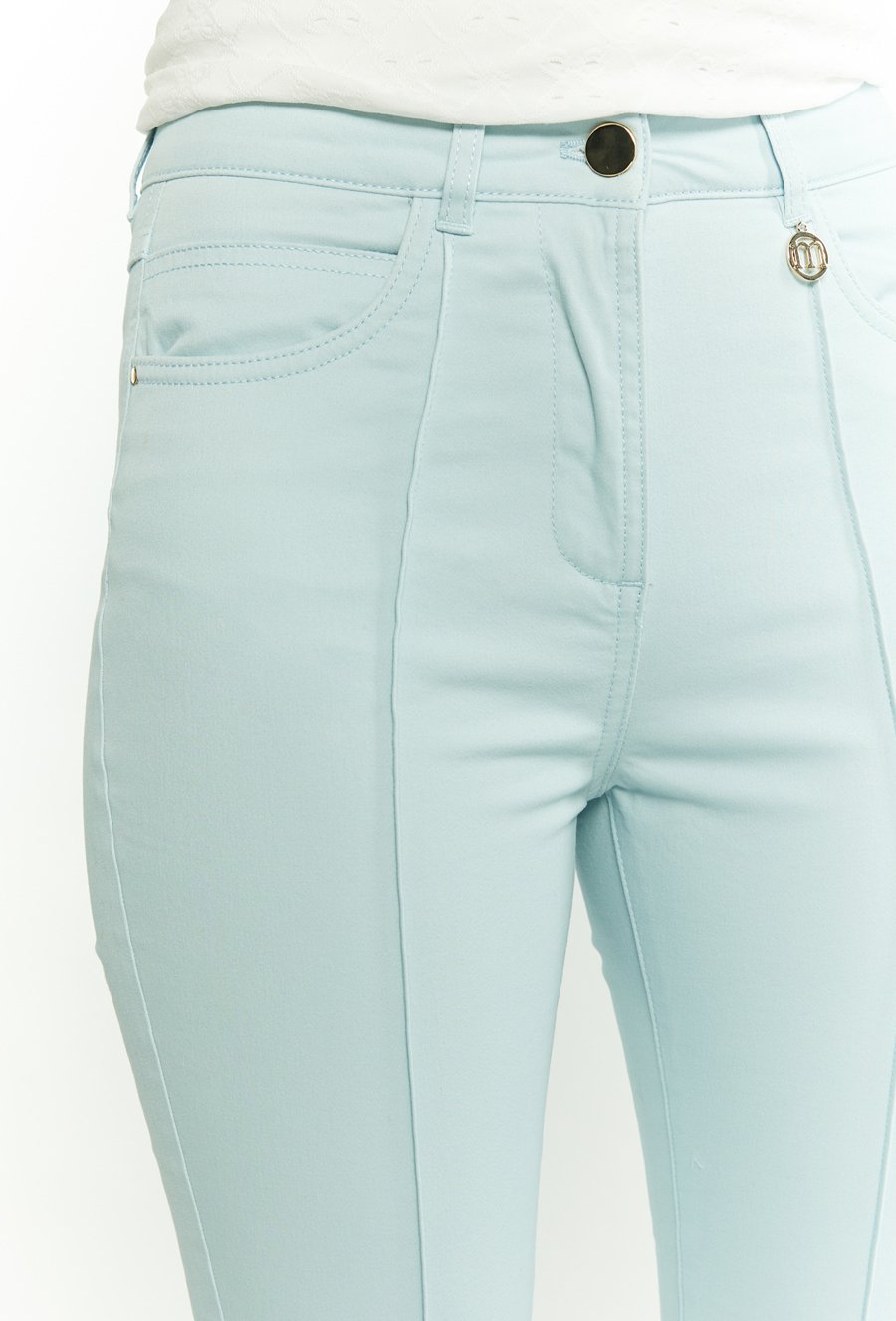 Materiałowe spodnie damskie