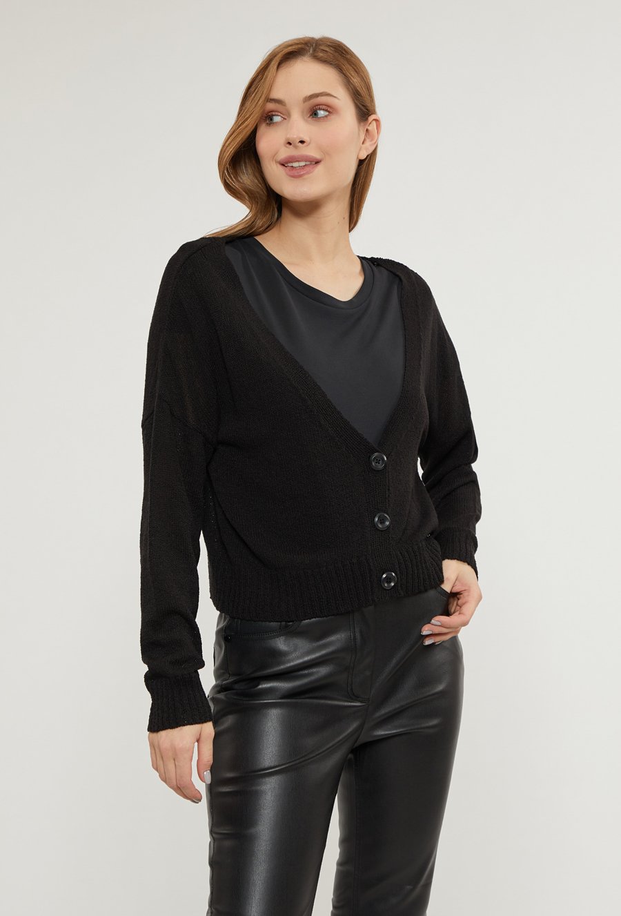 Ażurowy sweter damski