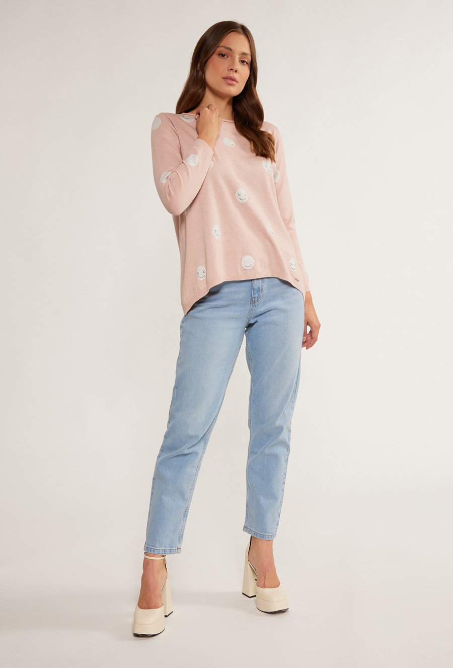 Sweter damski z wzorem