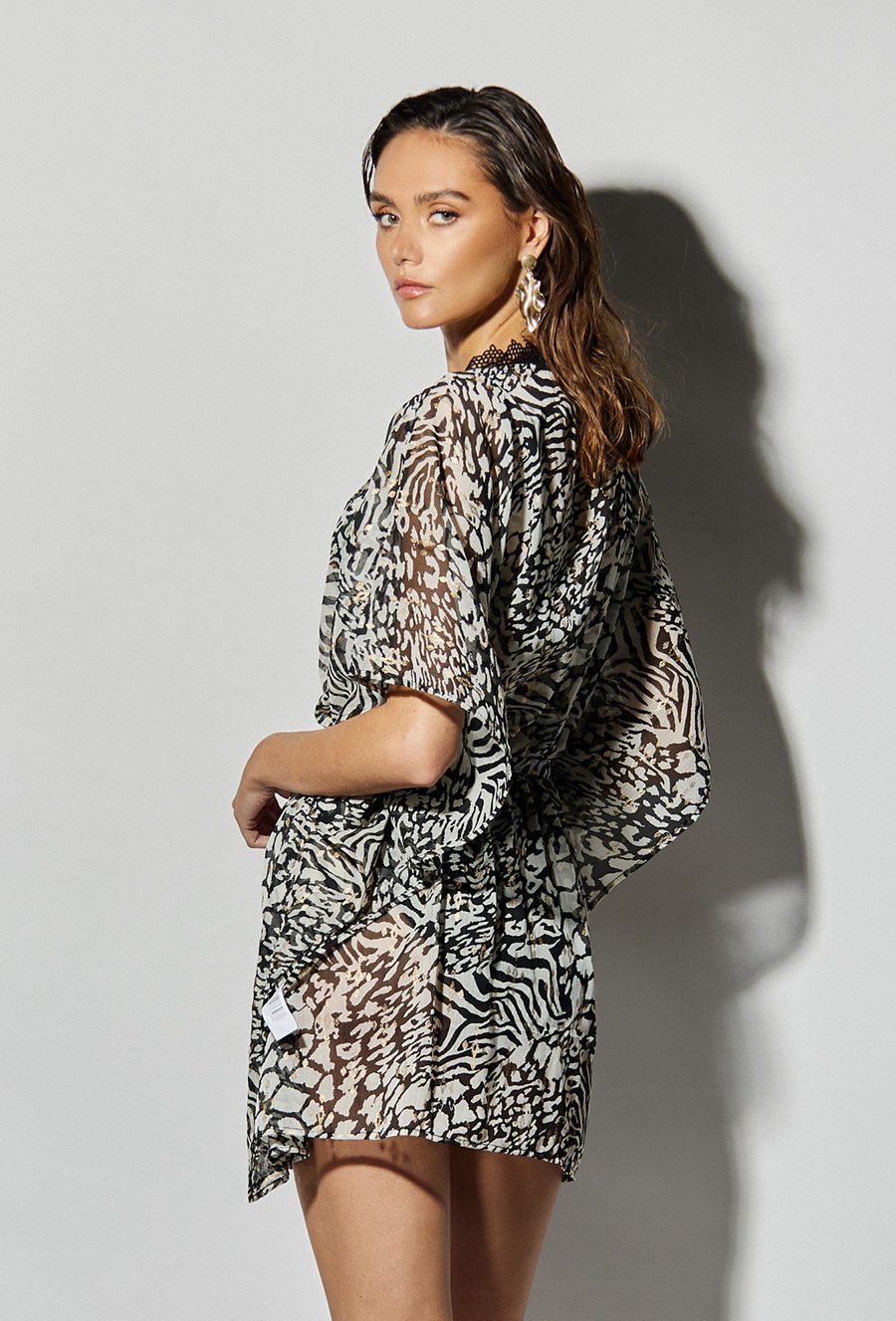 Wzorzyste pareo damskie