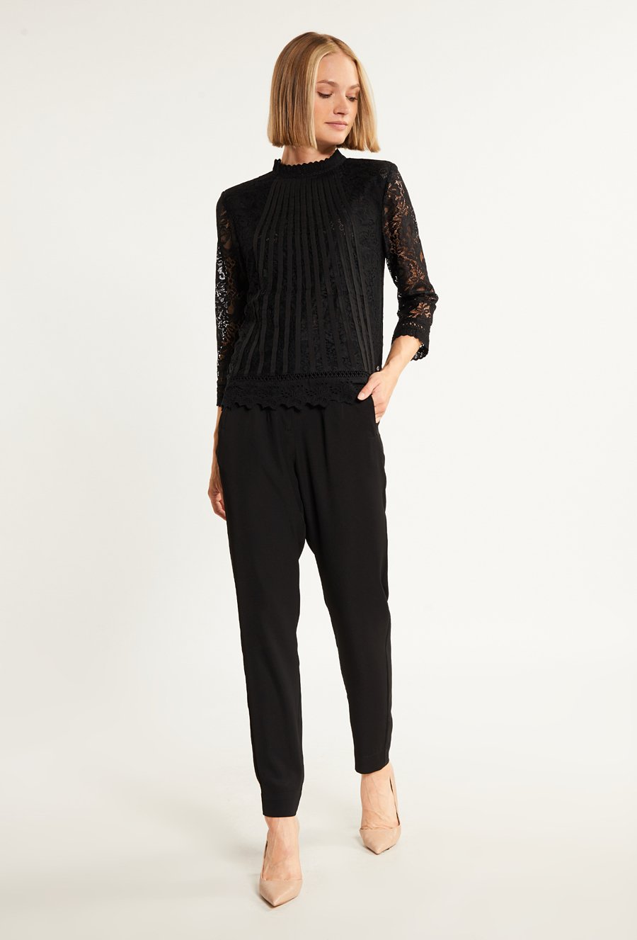 Koronkowa bluzka damska