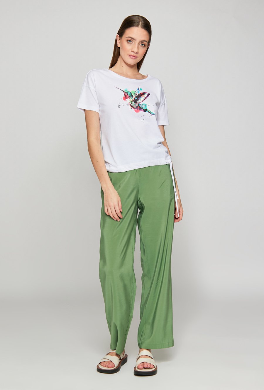 T-shirt damski z nadrukiem