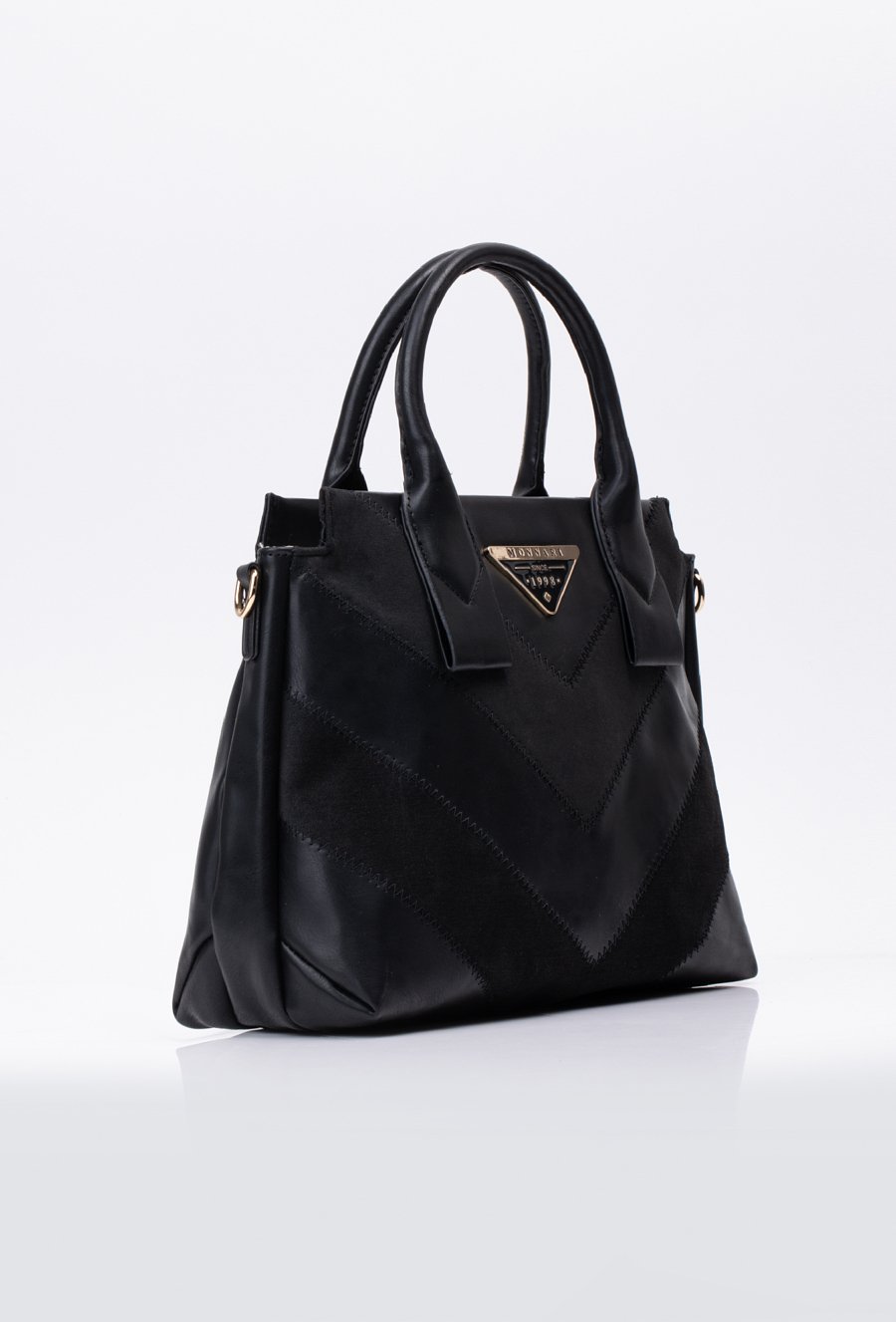 Torba z zamszowym panelem