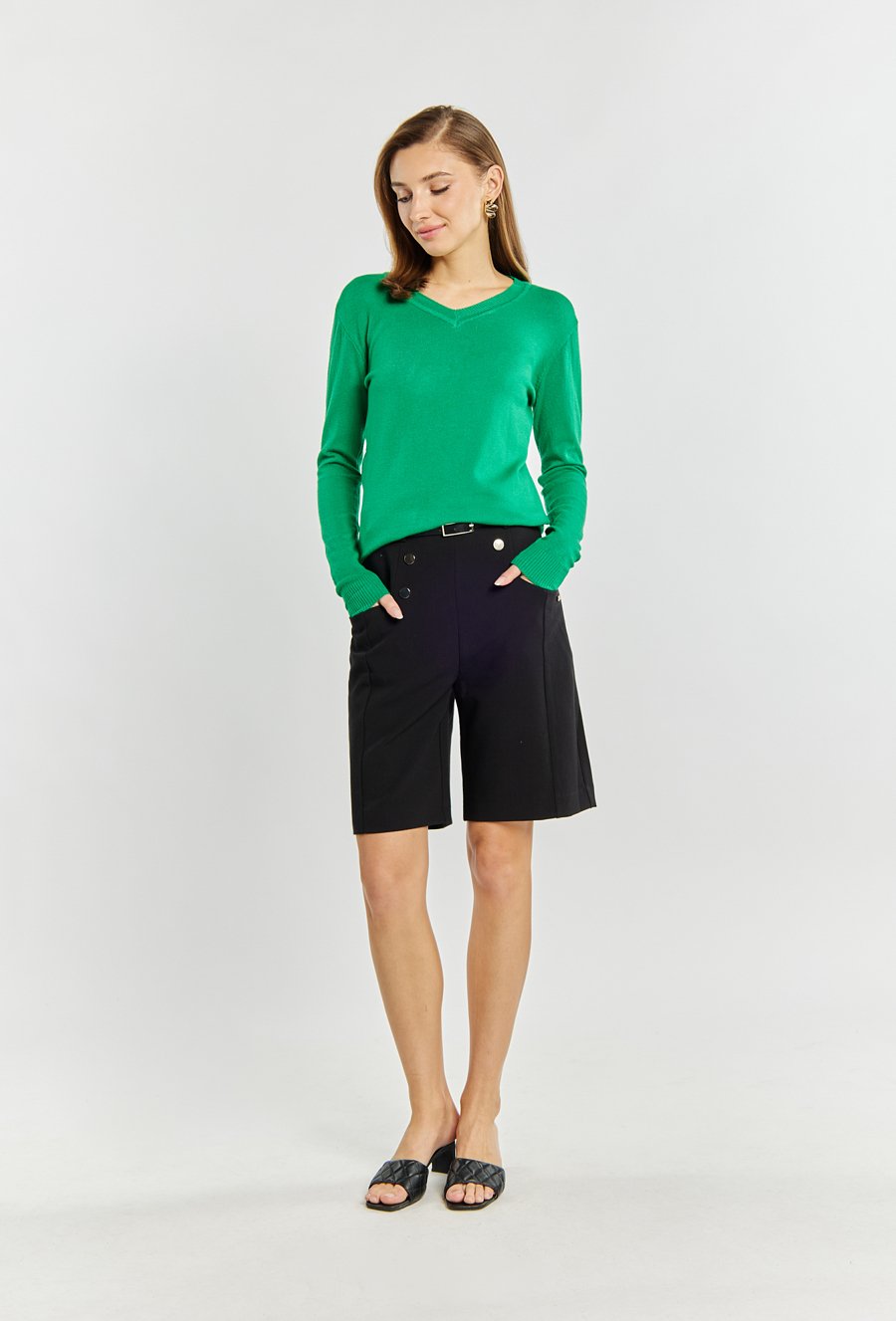 Dopasowany sweter damski