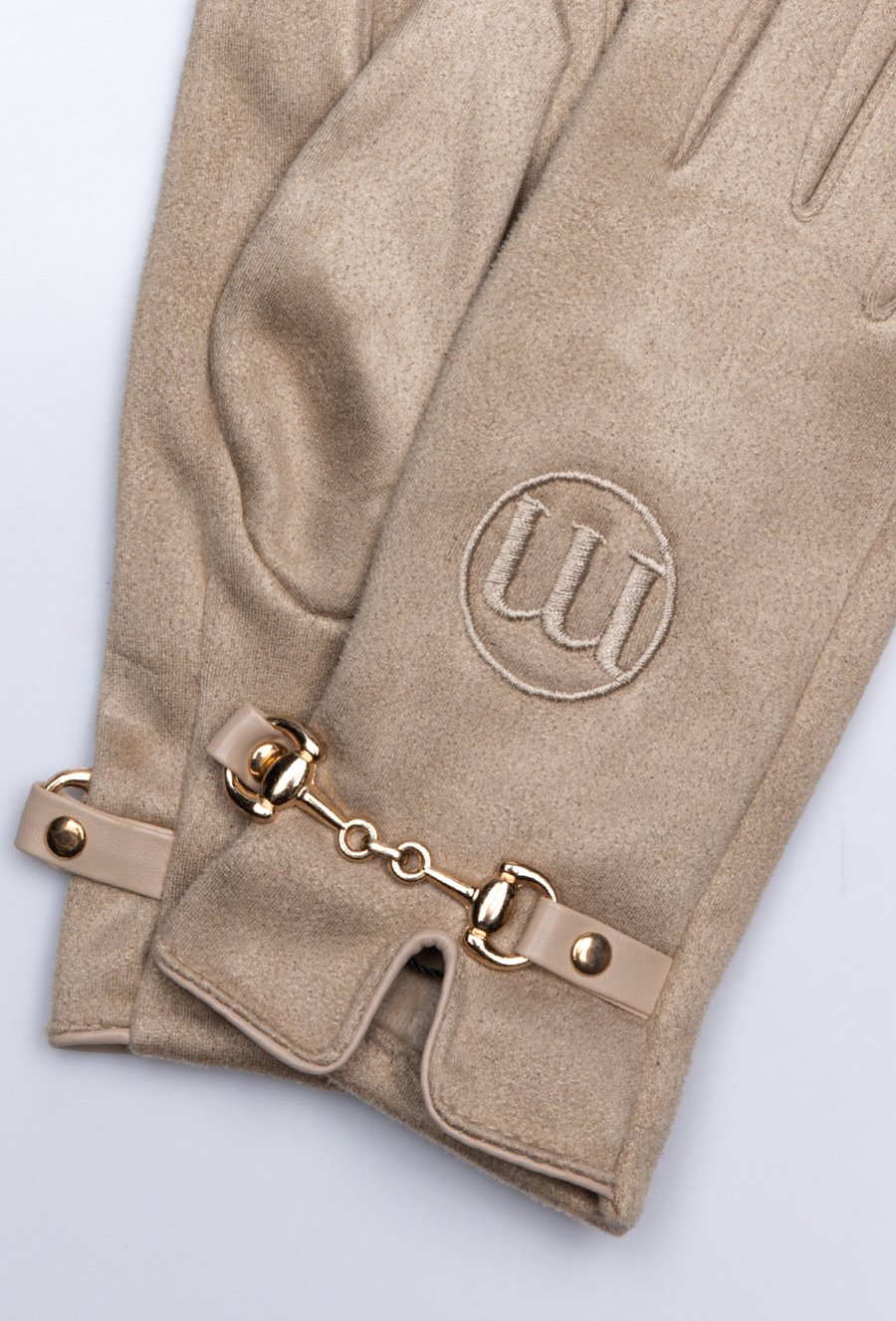 Rękawiczki z metalową aplikacją