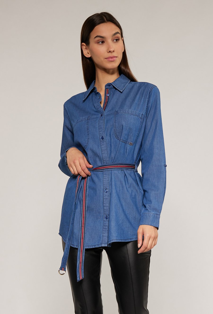 Jeansowa koszula damska