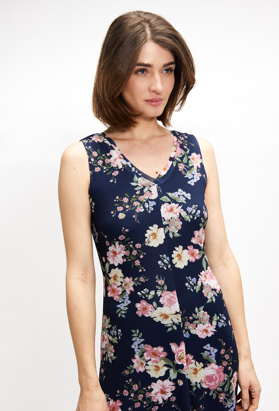 Wzorzysta sukienka damska