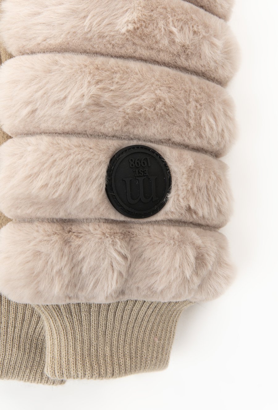 Rękawiczki jednopalczaste z futerkiem