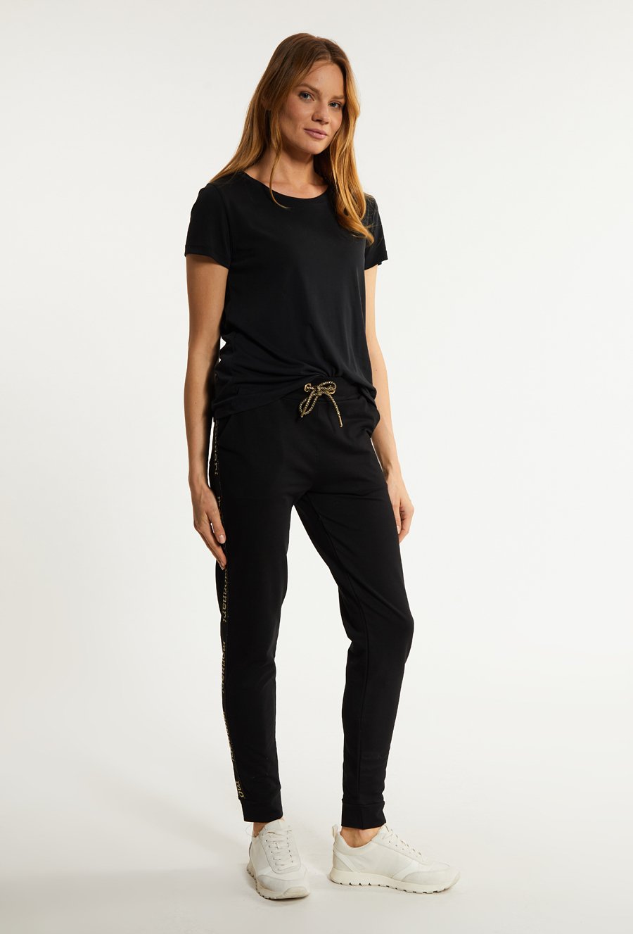 Spodnie damskie z pasami