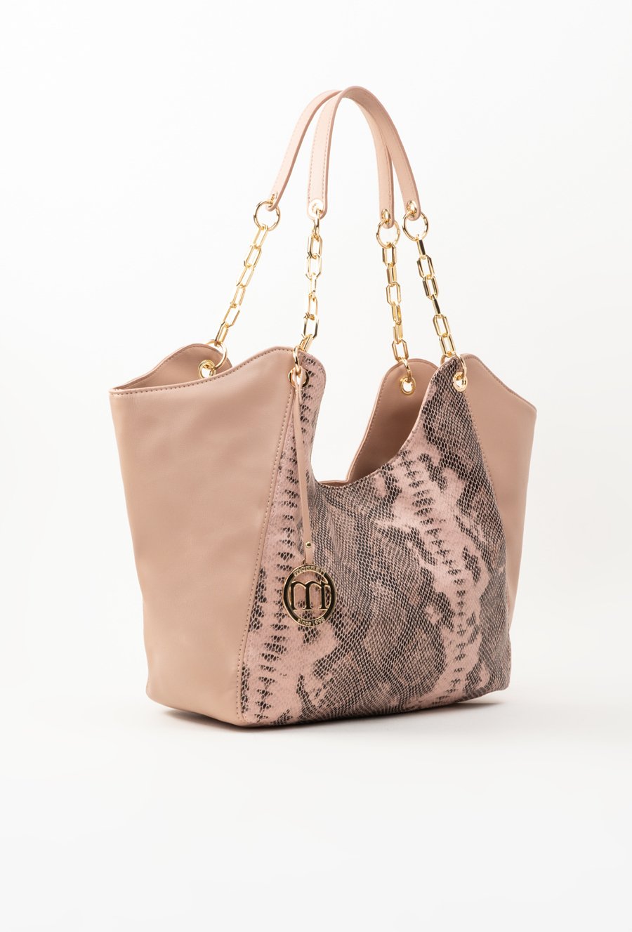 Torba damska typu worek z wzorem