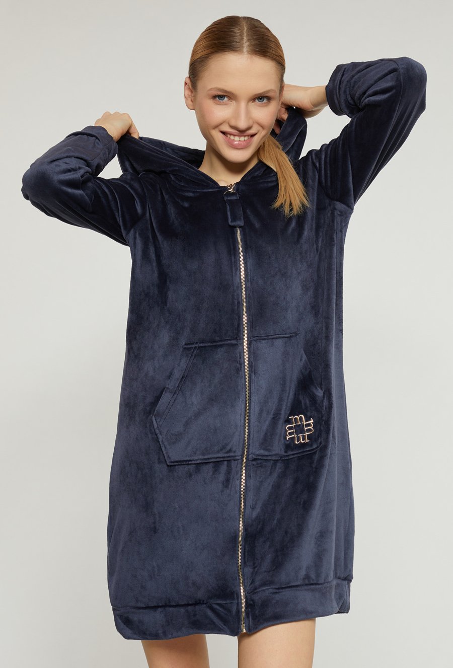 Szlafrok damski z kapturem