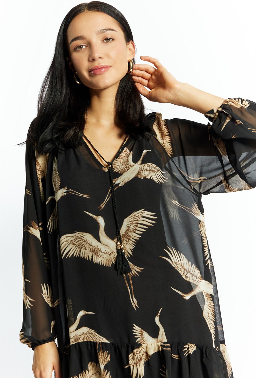 Sukienka o swobodnym kroju