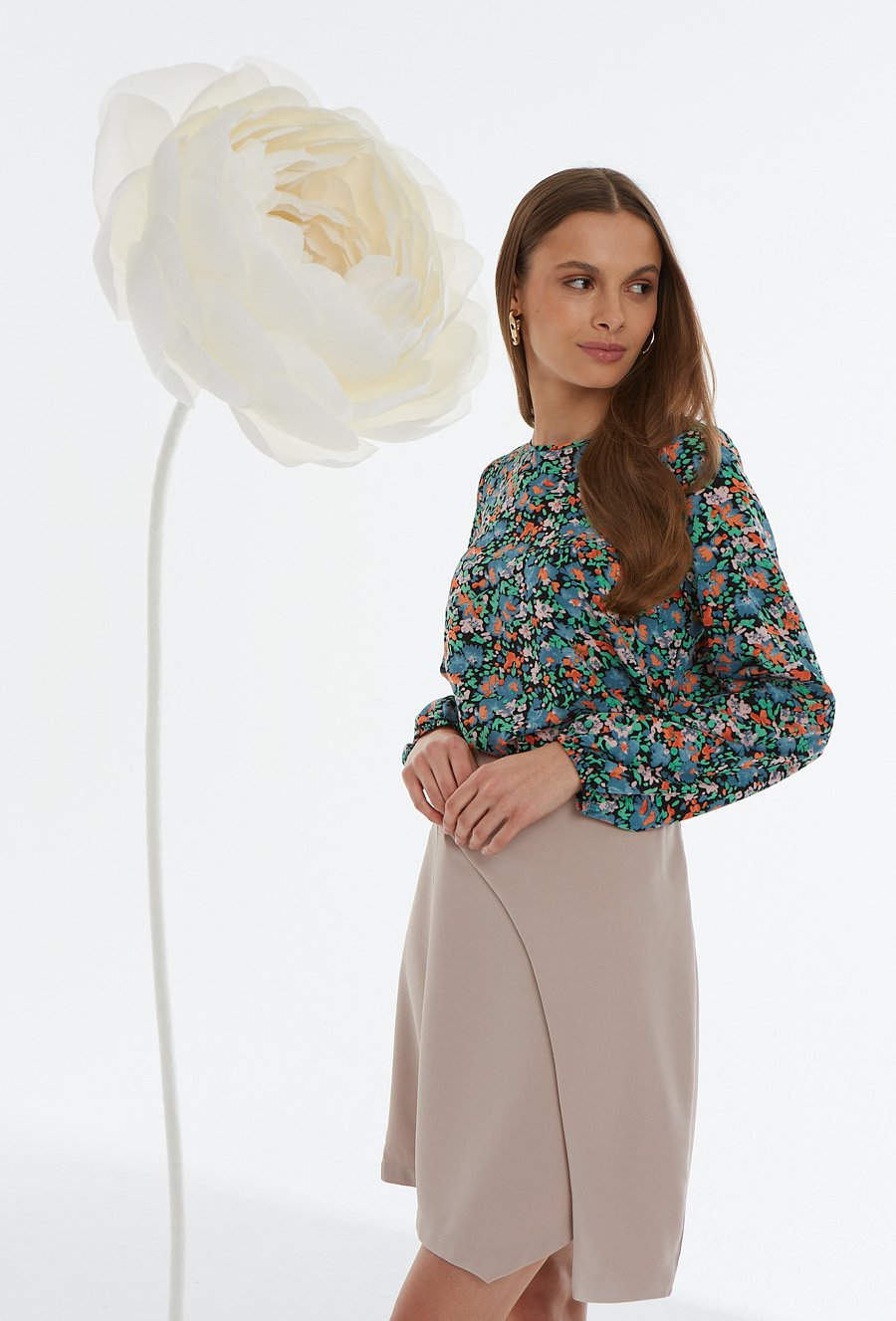 Bluzka w kwiatowy wz&oacute;r