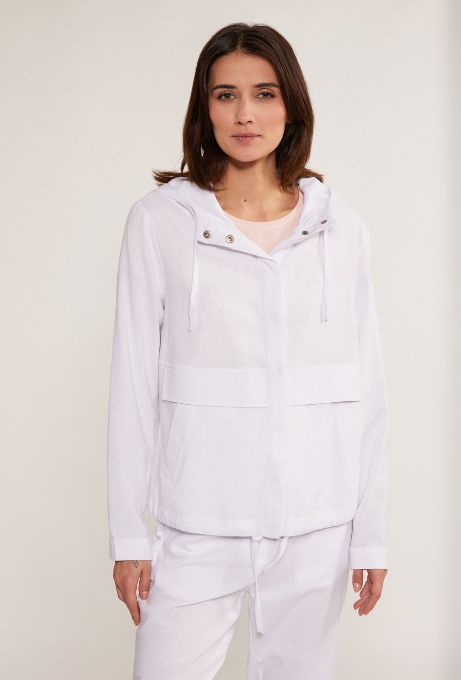 Bluza z wiskozy oraz lnu