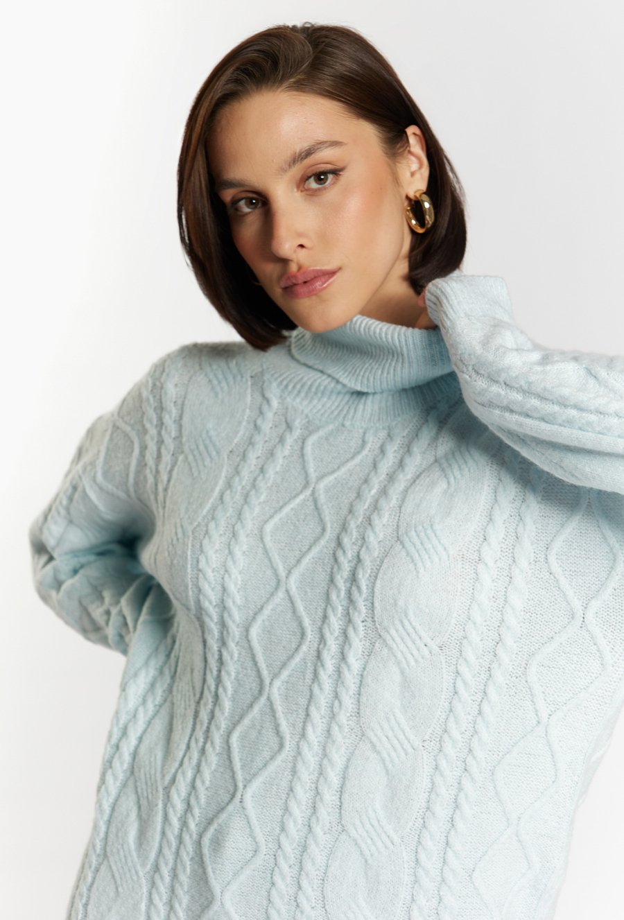 Golf z ozdobnym splotem