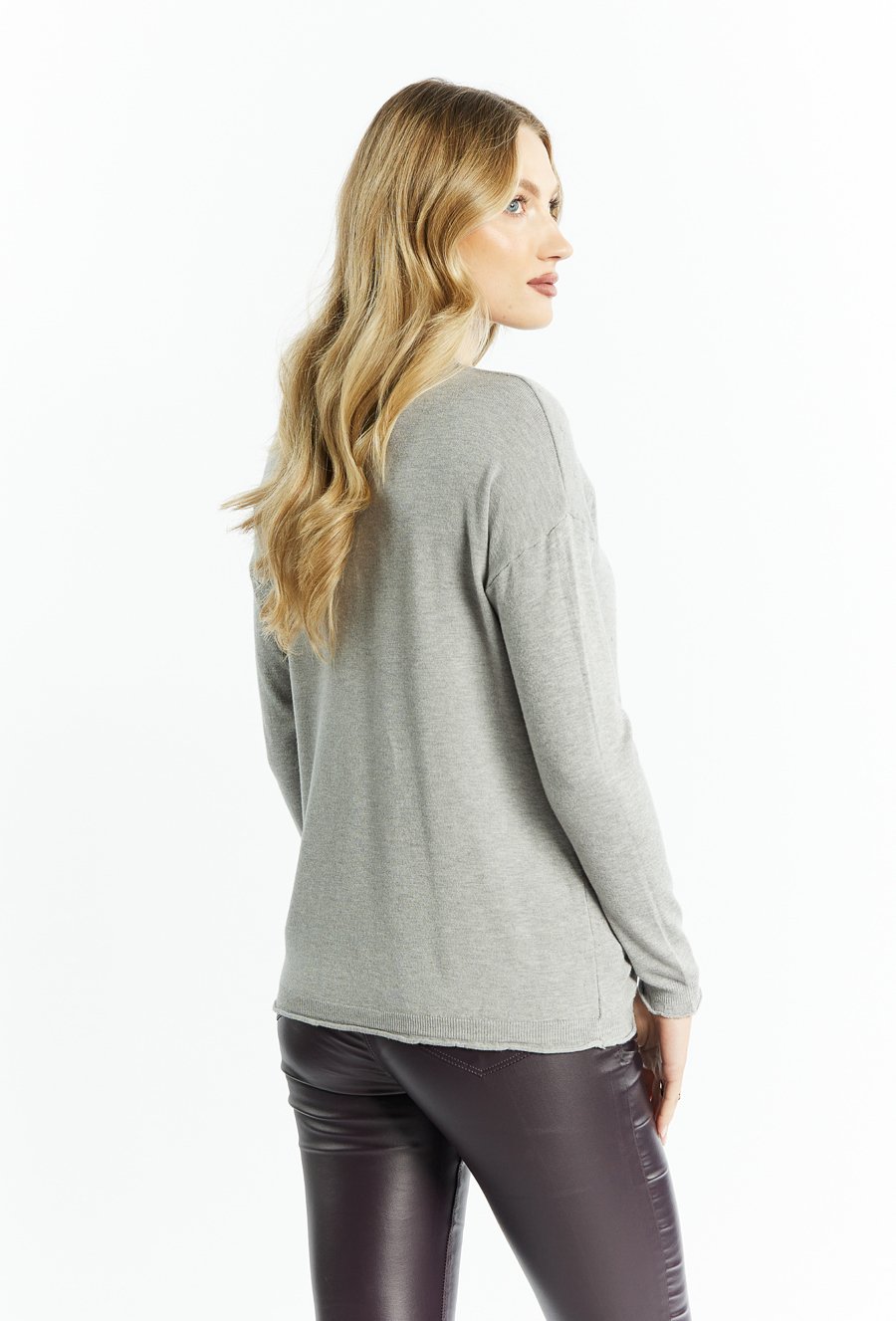 Wiskozowy sweter damski