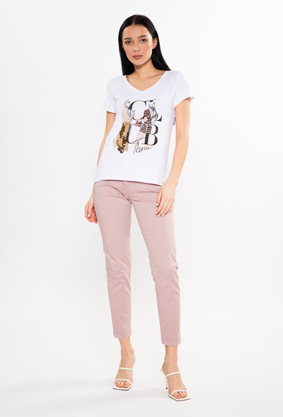 T-shirt damski z nadrukiem