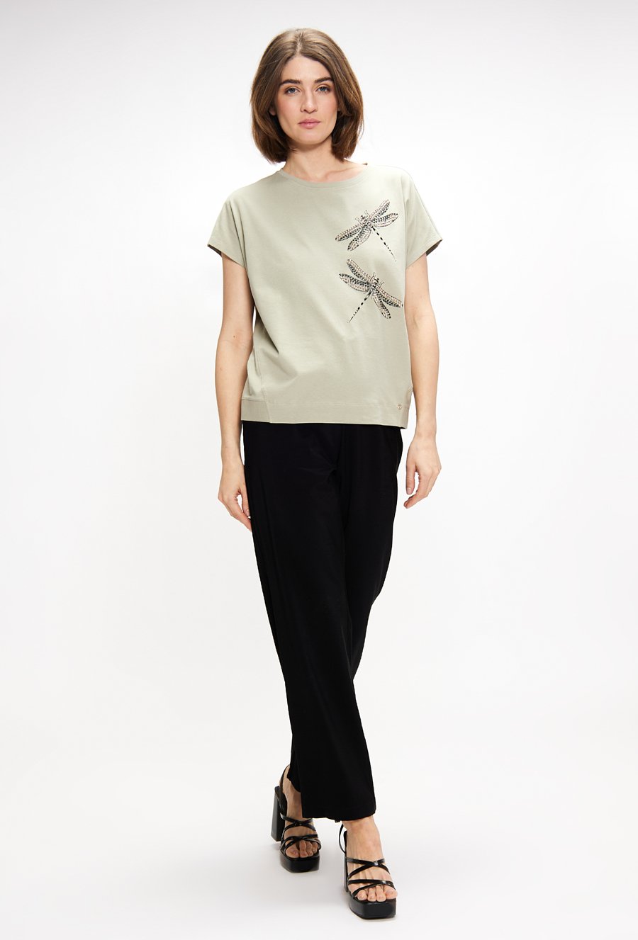 T-shirt z cekinowym wzorem