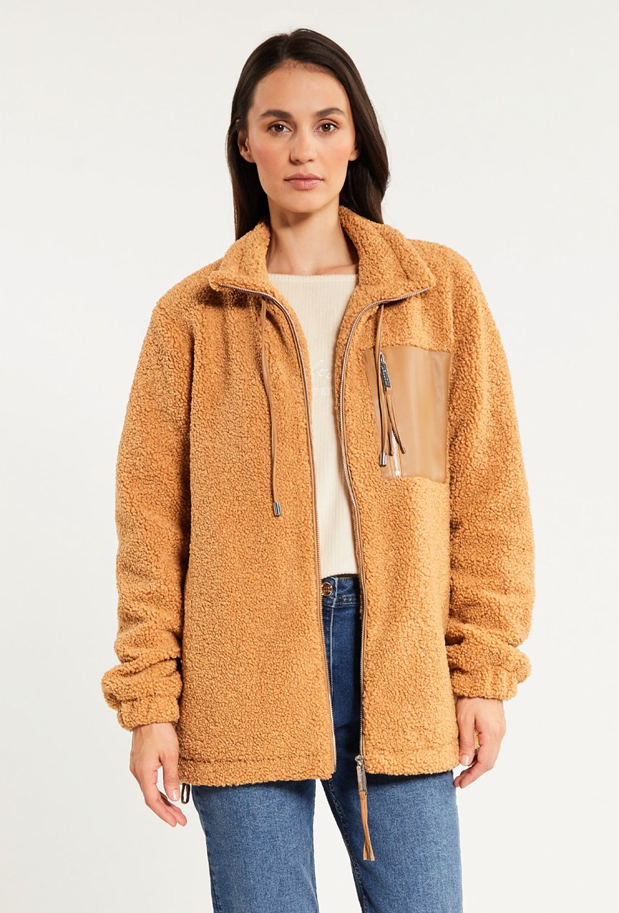 Kurtka damska z imitacji baranka