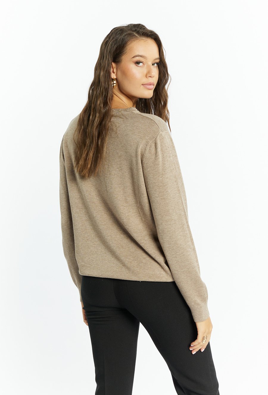 Sweter damski z dżetami