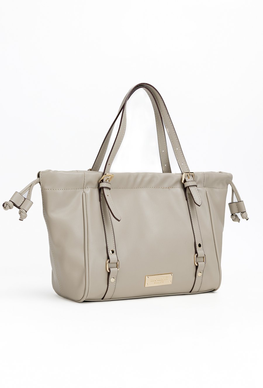 Torba damska z ozdobnymi paskami