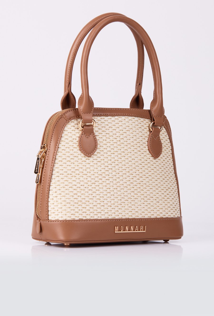 Mała torebka damska z ozdobnym panelem