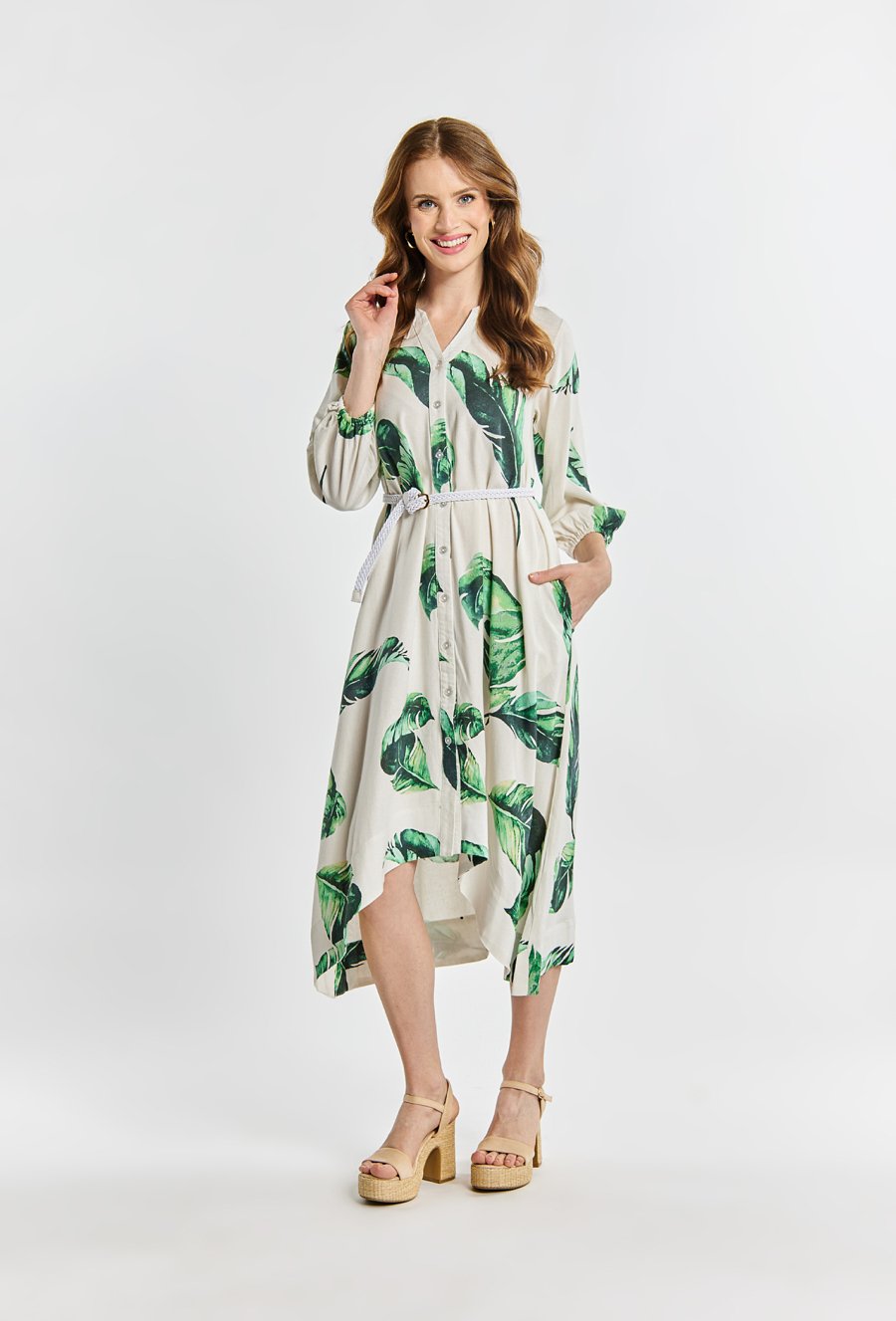 Wzorzysta sukienka damska