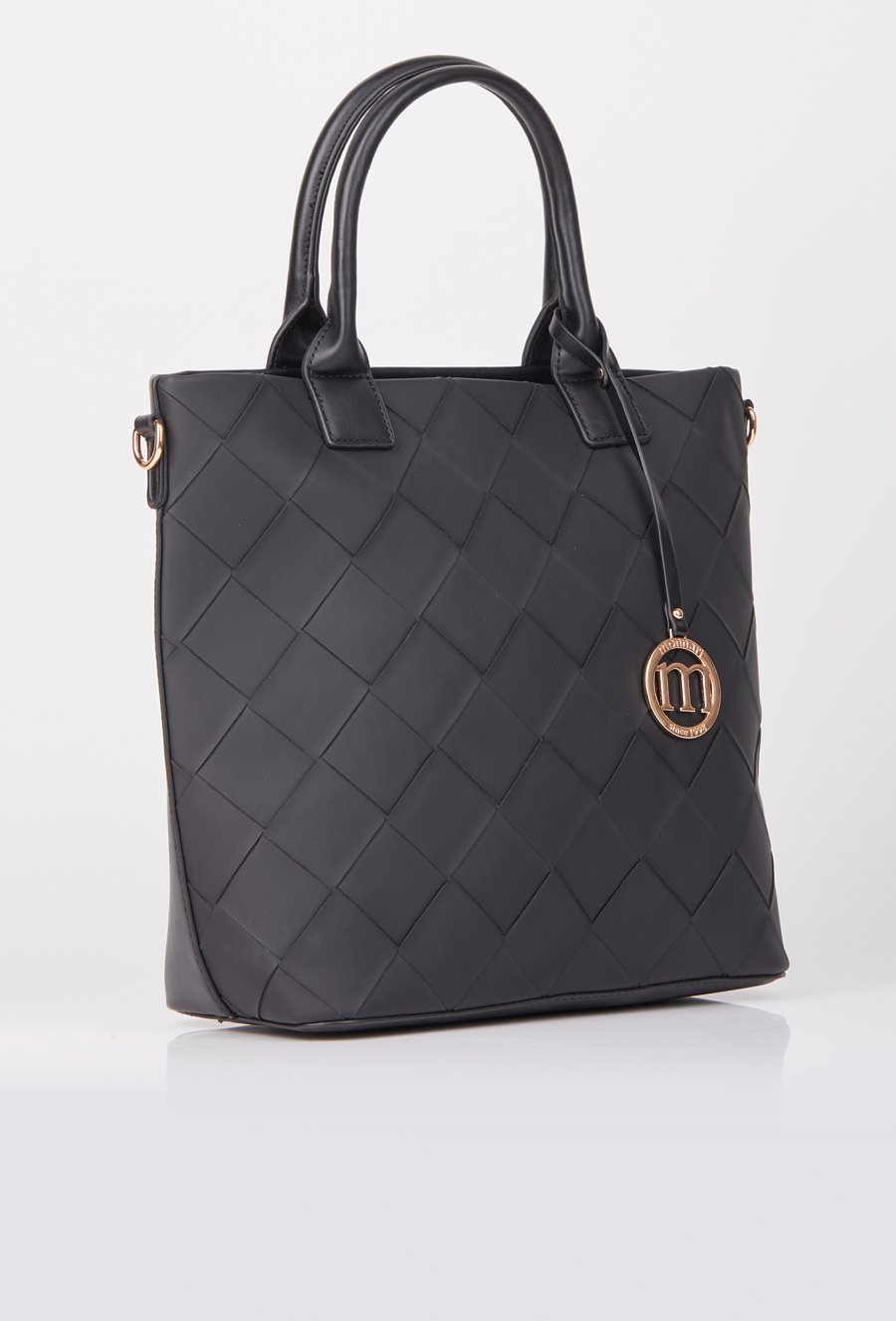 Torba damska z imitacją plecionki