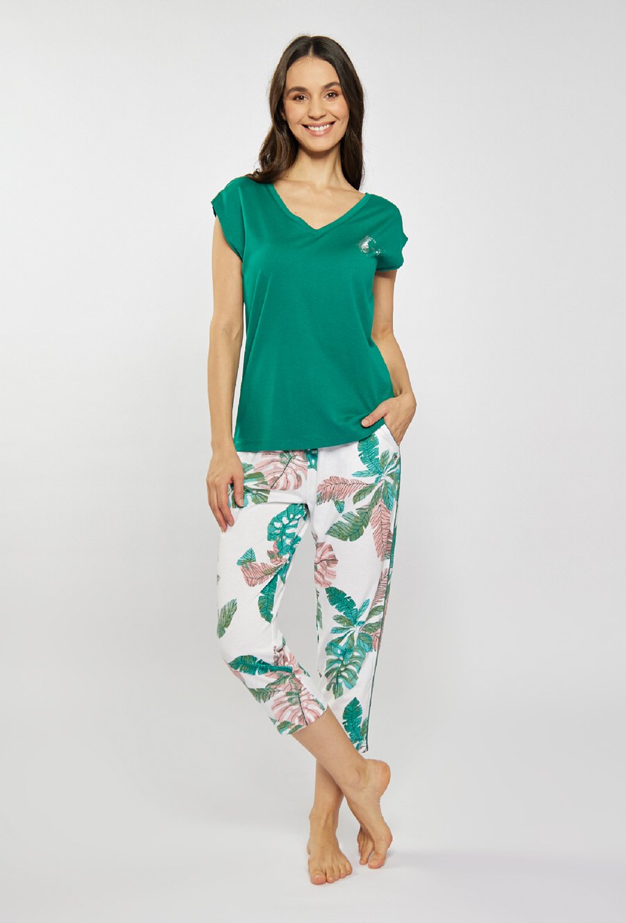 Bawełniana g&oacute;ra od piżamy