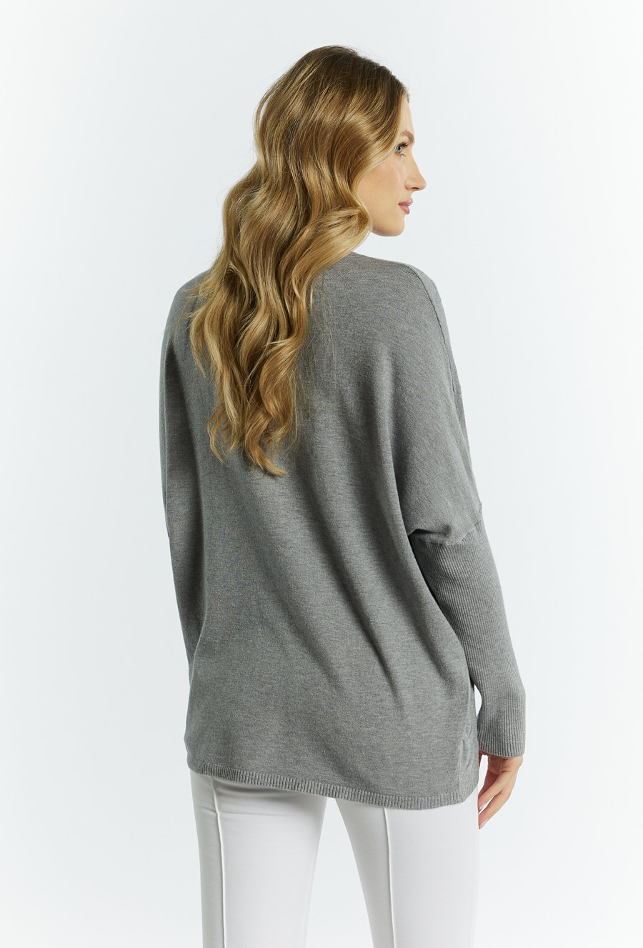 Sweter damski ze splotem