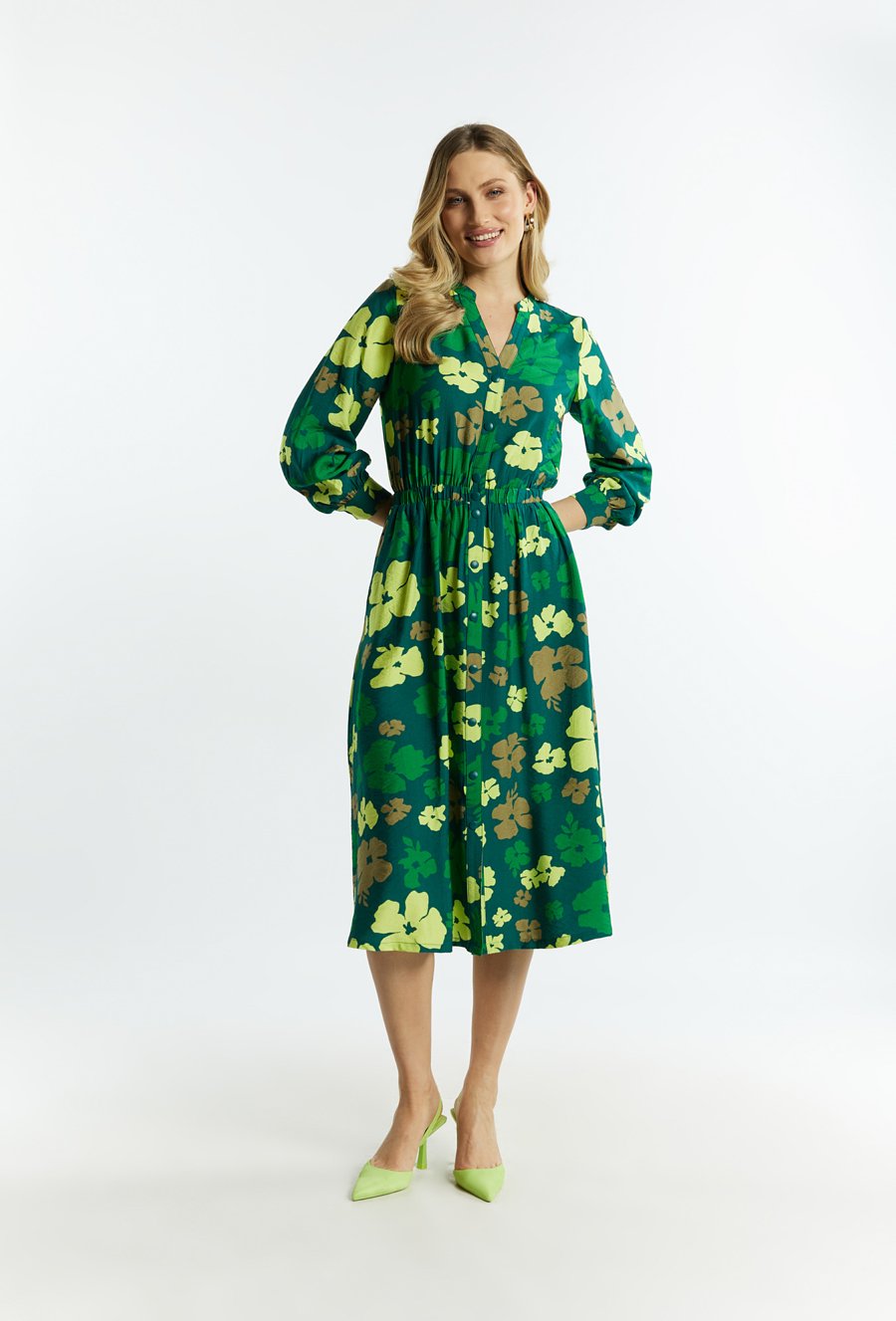 Wzorzysta sukienka damska