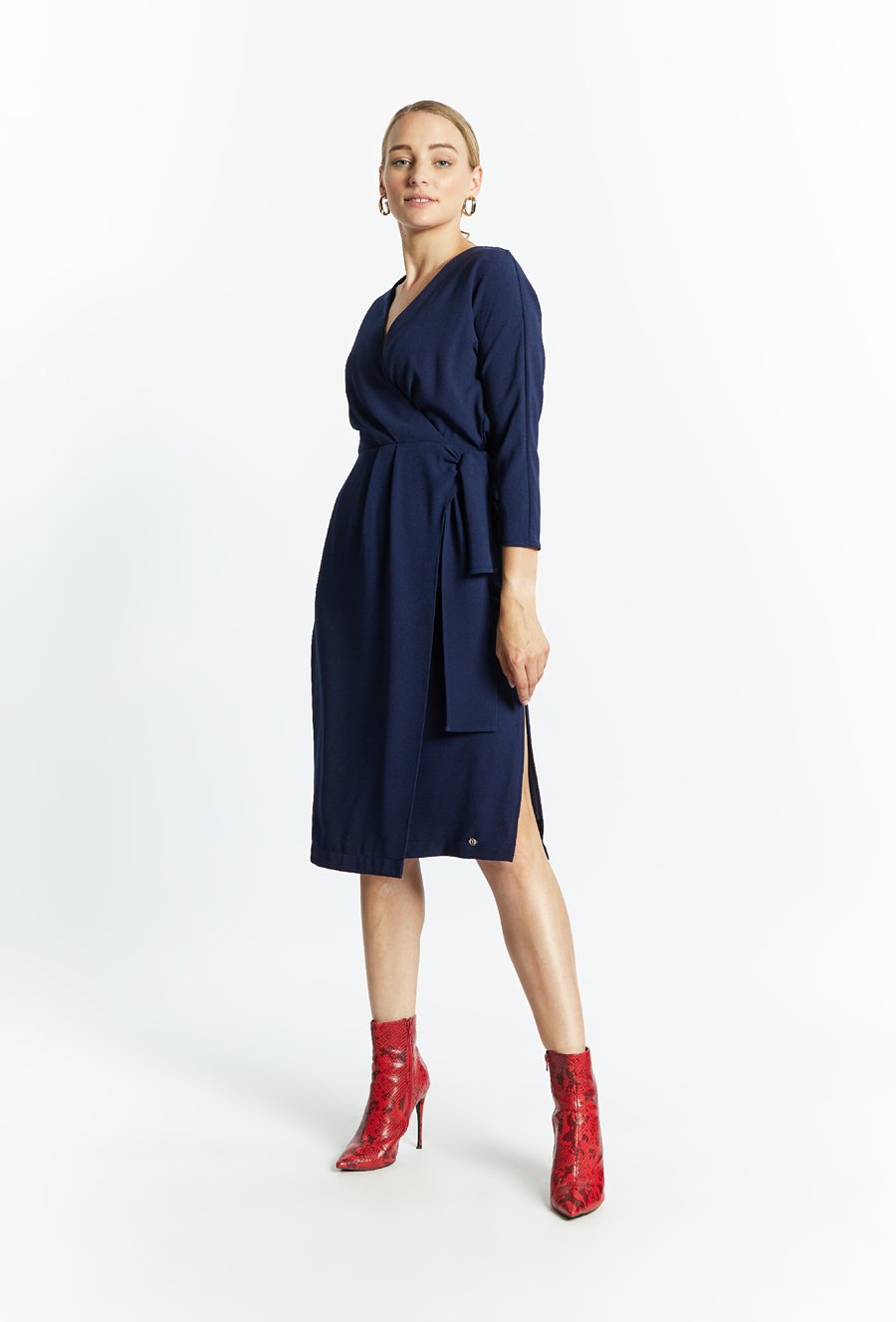 Kopertowa sukienka damska