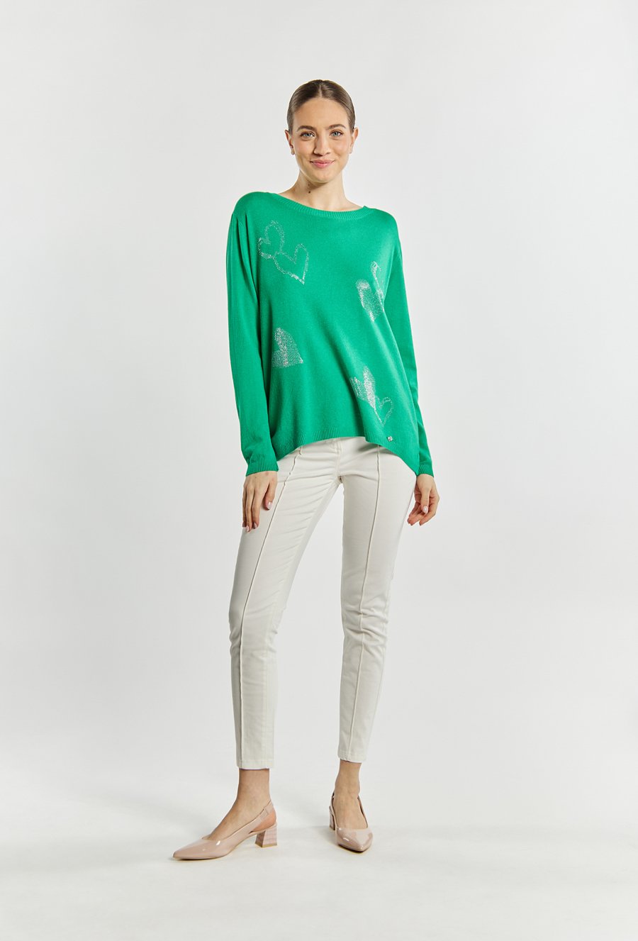 Sweter damski z dżetami