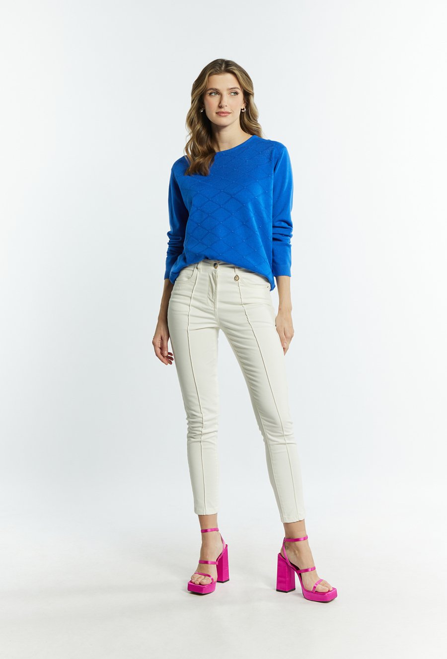 Wiskozowy sweter damski