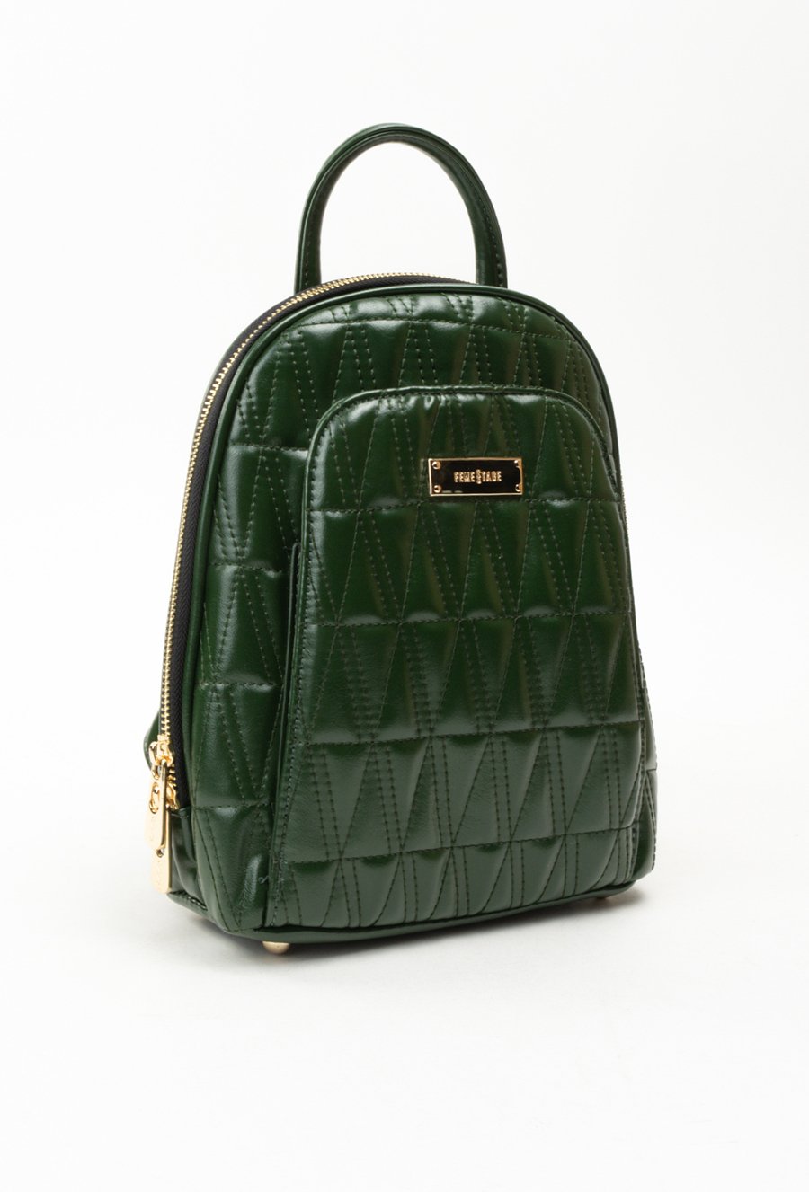 Pikowany plecak damski z kieszonką