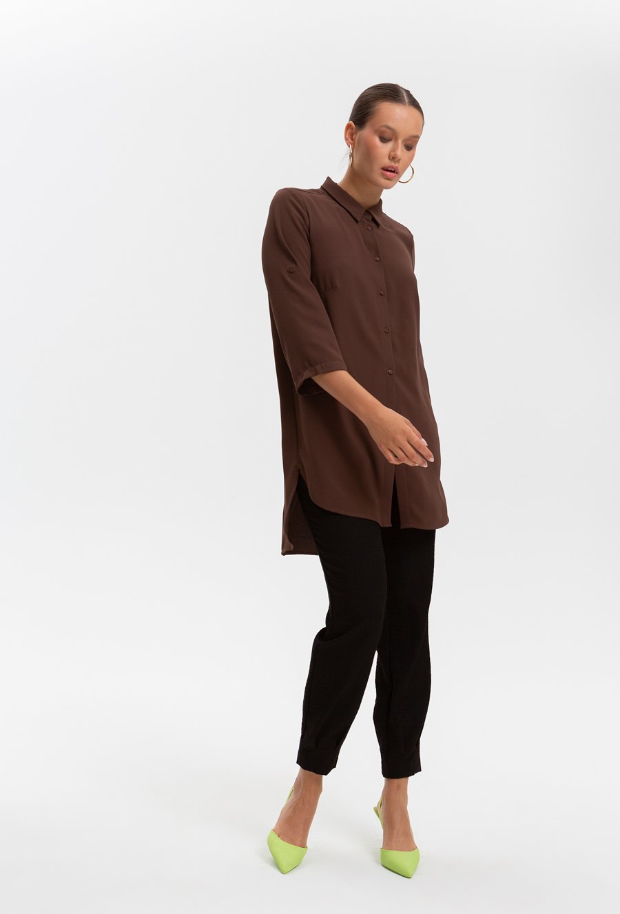 Asymetryczna koszula damska