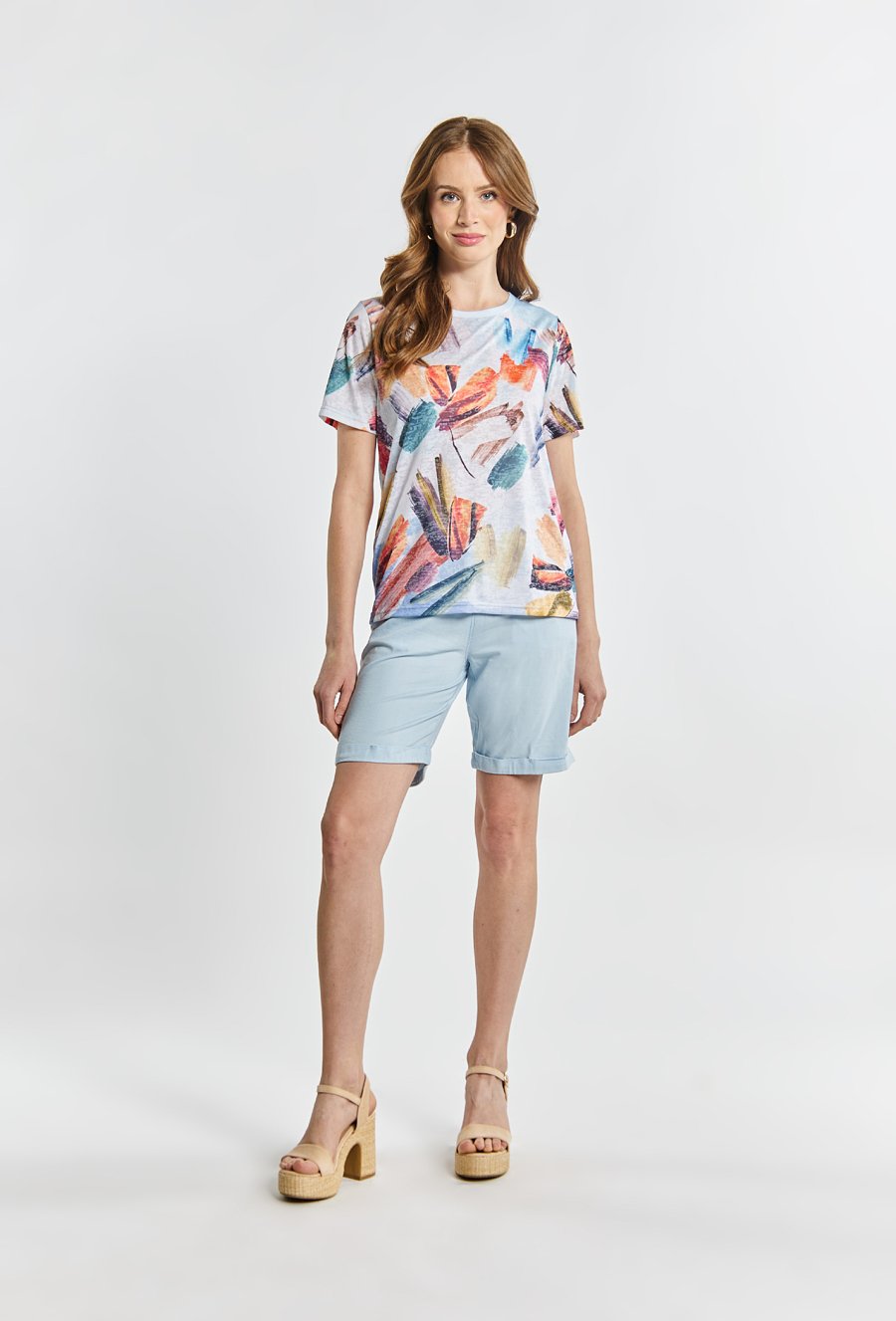 T-shirt damski z wzorem