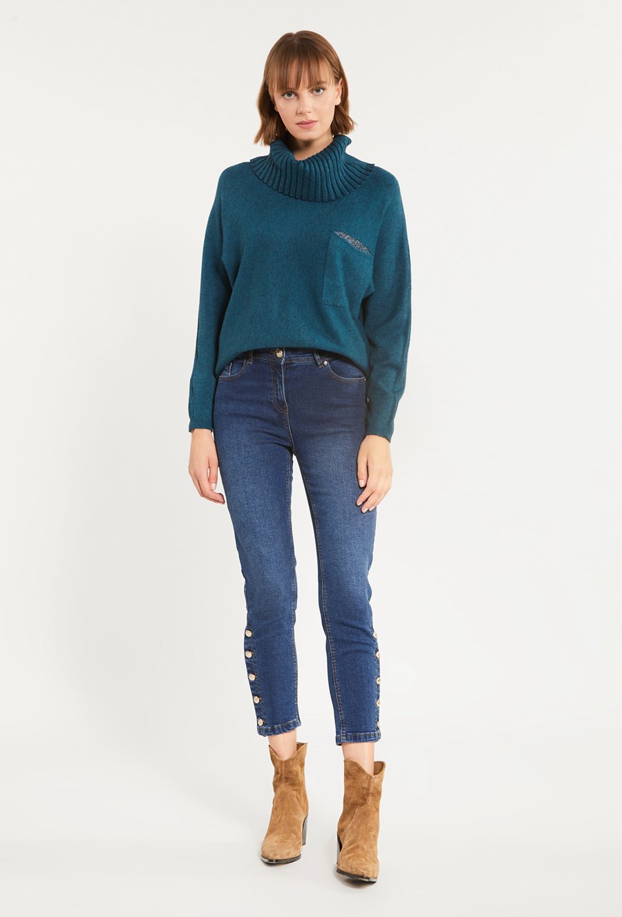 Jeansowe spodnie damskie